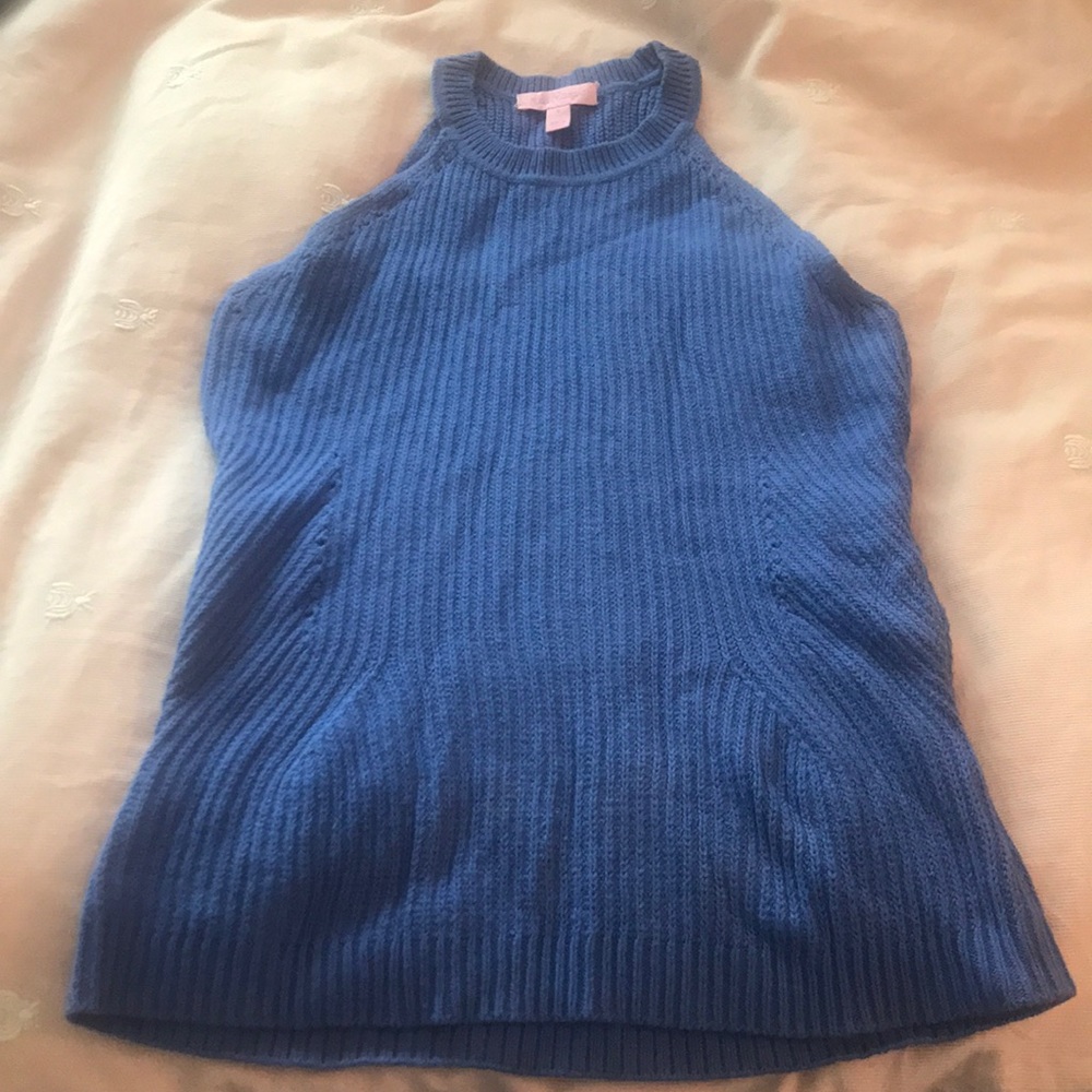 Lilly Pulitzer Periwinkle Blue Sleeveless Sweater